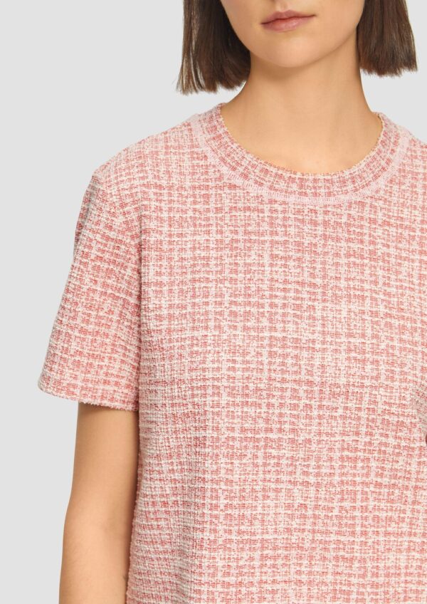 Etuikleid aus Bouclé mit kurzen Ärmeln