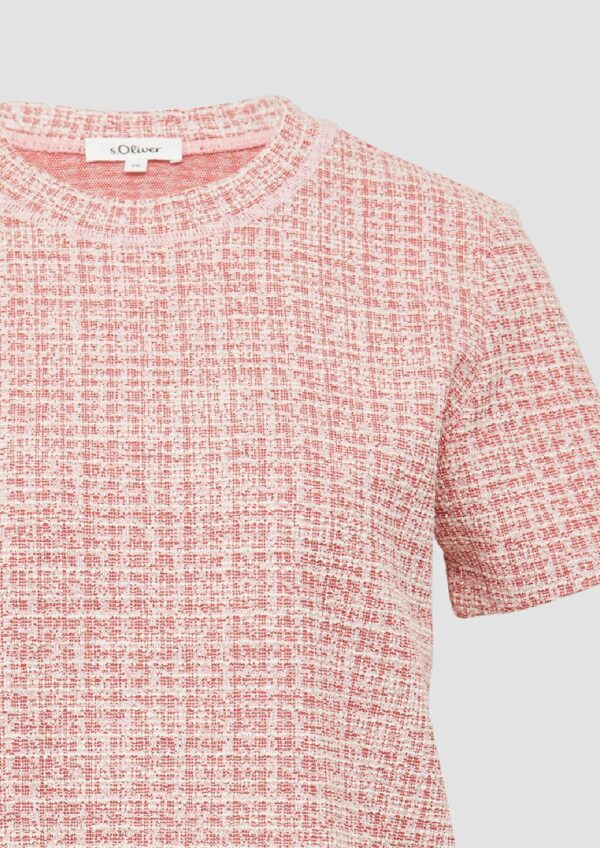 Etuikleid aus Bouclé mit kurzen Ärmeln