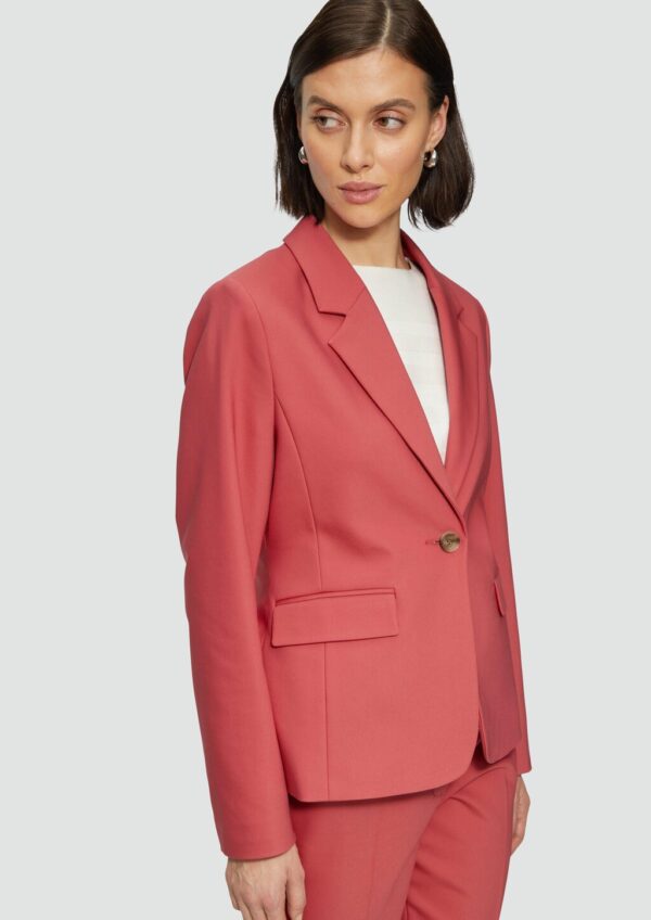 Gefütterter Blazer mit Rückenschlitz und Pattentasche