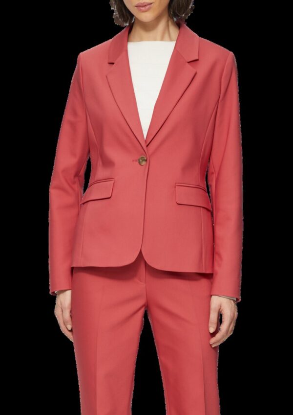 Gefütterter Blazer mit Rückenschlitz und Pattentasche