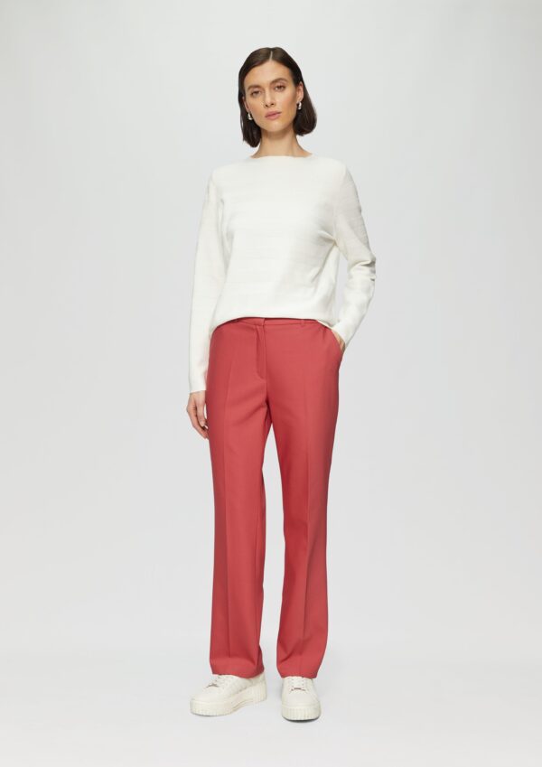 Elegante Stoffhose mit Straight Leg