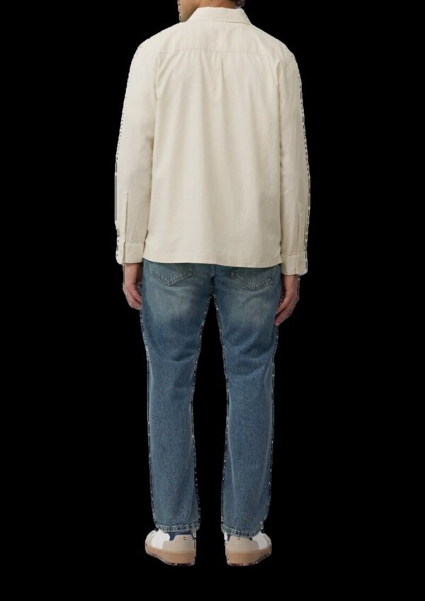 Overshirt aus Leinenmix mit Kentkragen