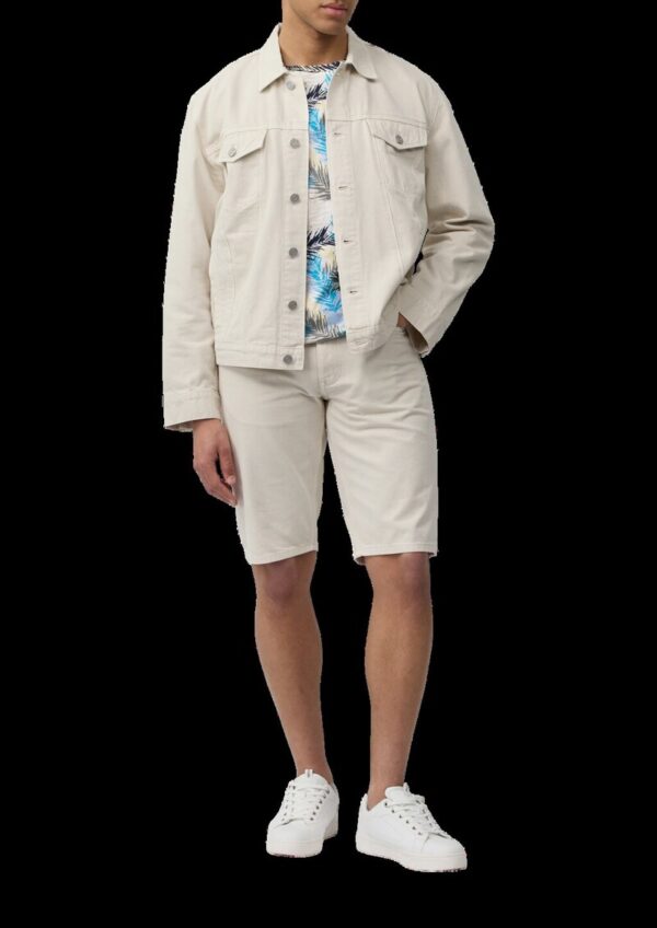 T-Shirt aus Leinenmix mit All-over-Print