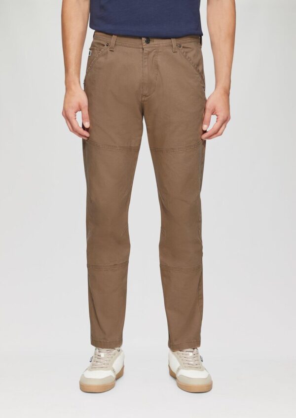 Chinohose aus Canvas mit Naht-Details