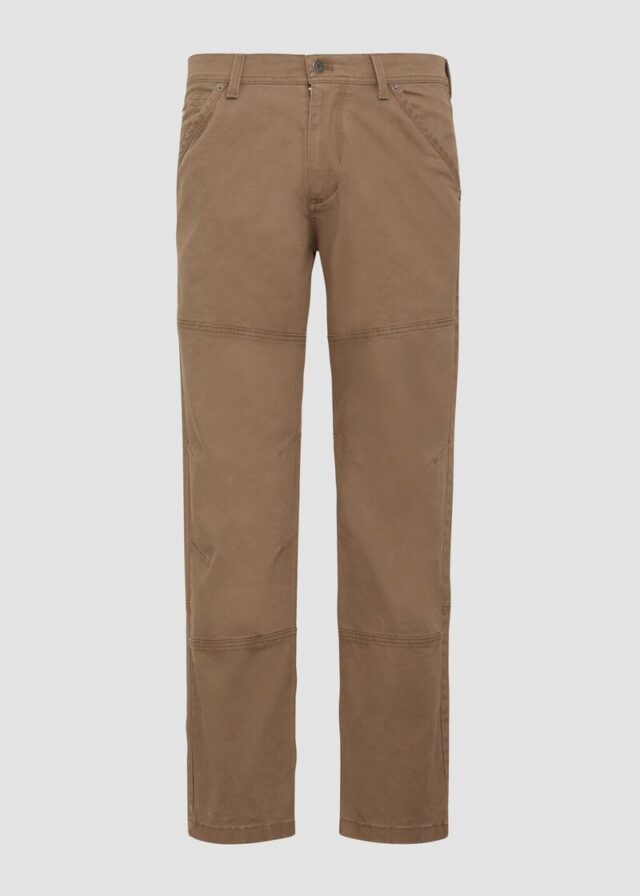 Chinohose aus Canvas mit Naht-Details