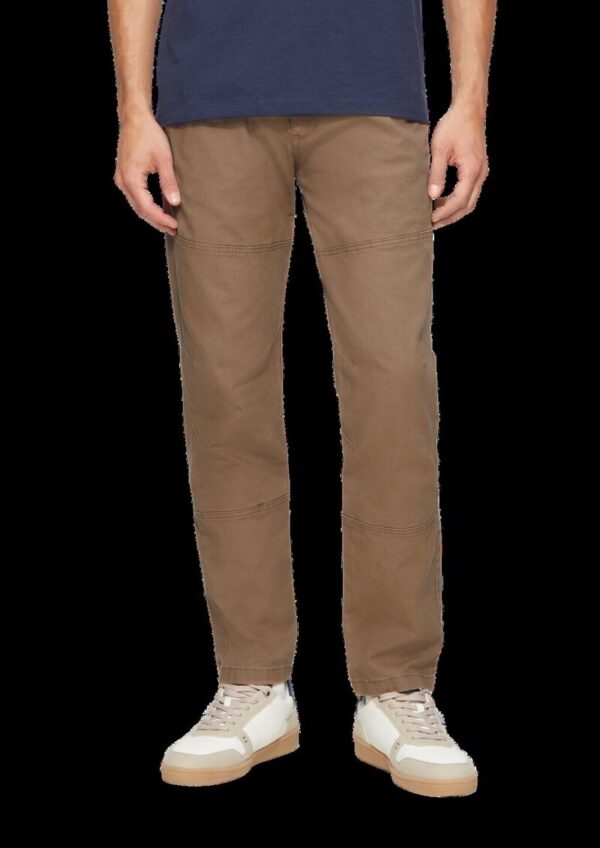 Chinohose aus Canvas mit Naht-Details