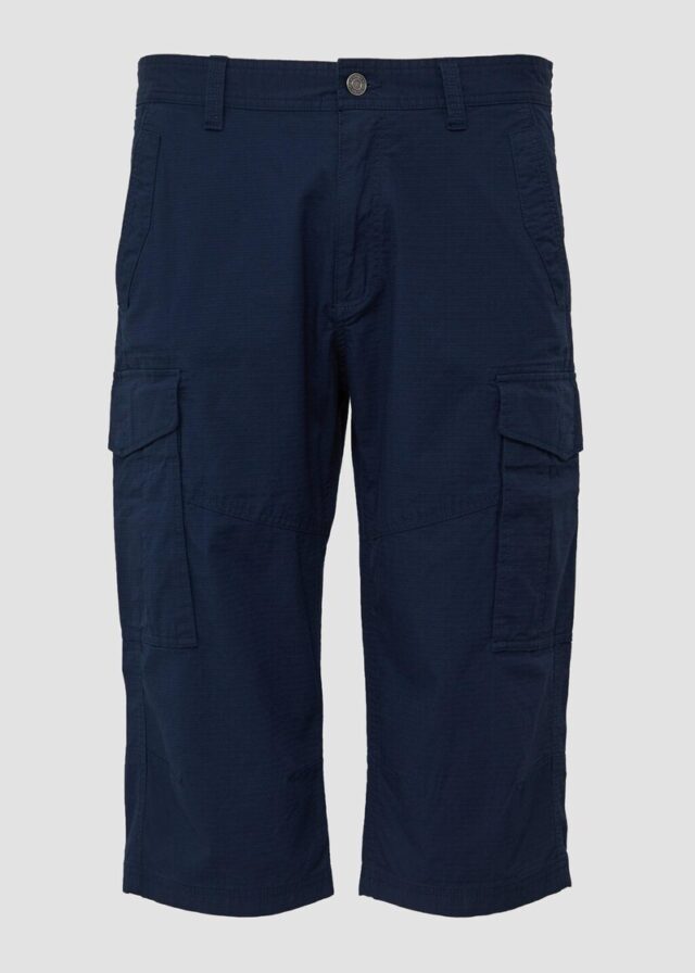 File: Strukturierte Bermuda im Relaxed Fit in 3/4-Länge