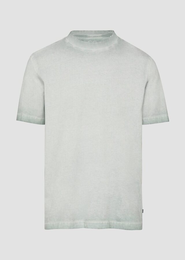 Rundhals T-Shirt mit Wascheffekt