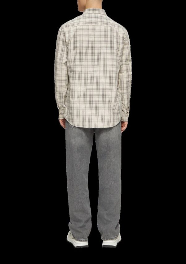 Regular Fit: Kariertes Struktur-Hemd aus Baumwolle