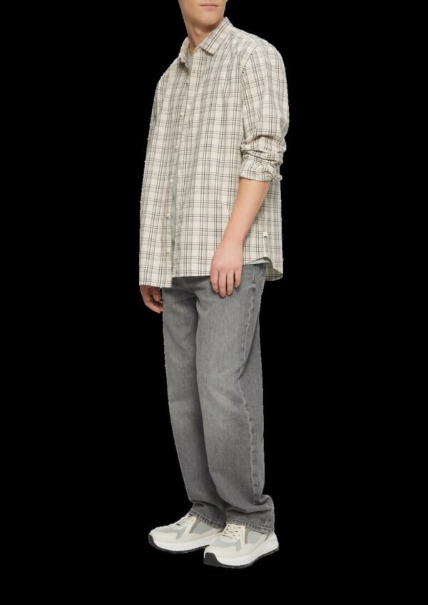 Regular Fit: Kariertes Struktur-Hemd aus Baumwolle