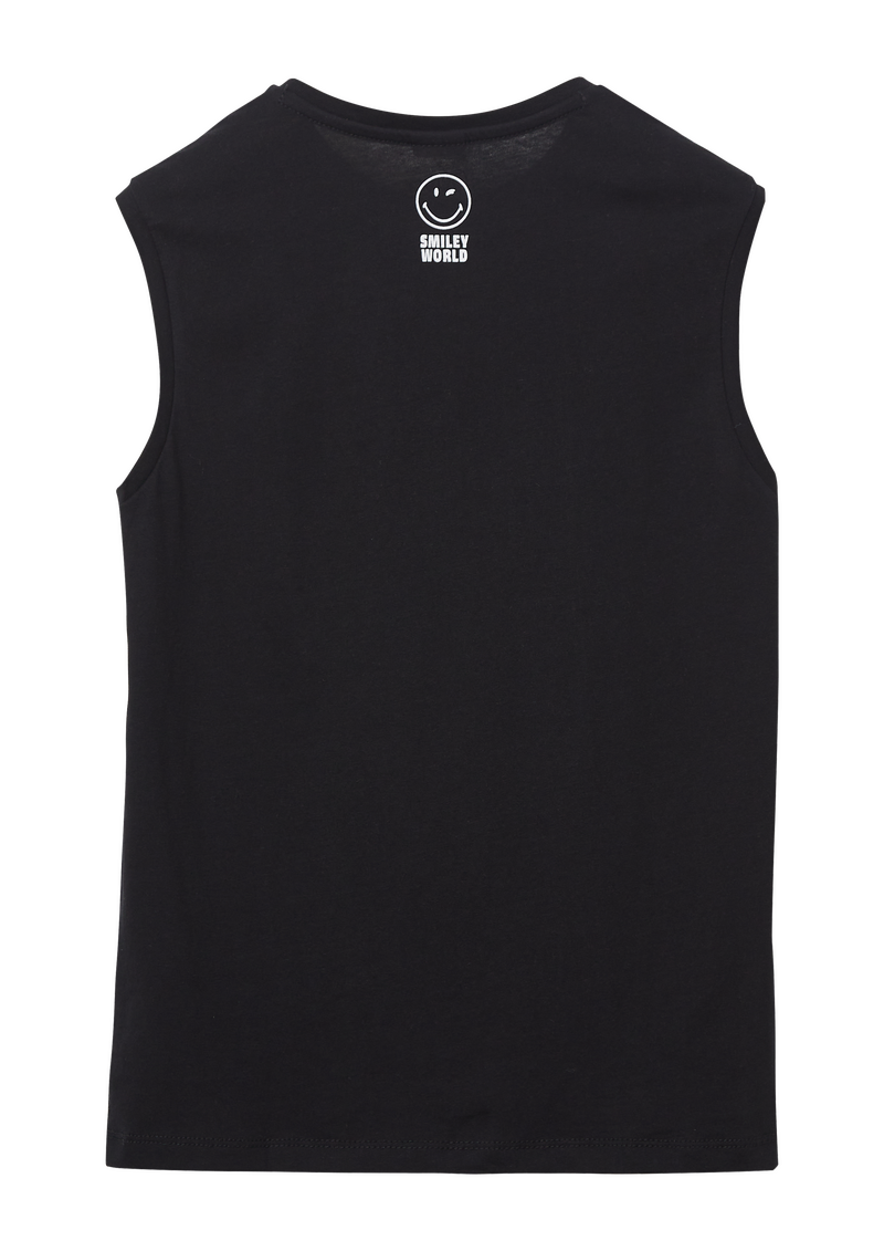 Ärmlloses Shirt mit Smiley®-Print
