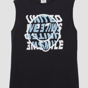 Ärmlloses Shirt mit Smiley®-Print
