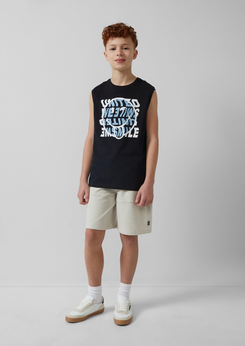 Ärmlloses Shirt mit Smiley®-Print