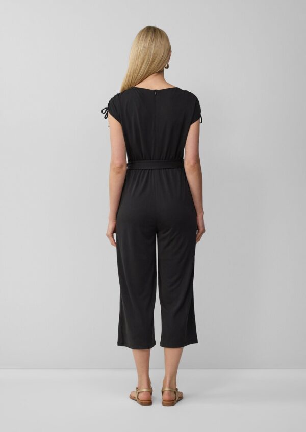 Jumpsuit aus Modalmix mit U-Boot-Ausschnitt