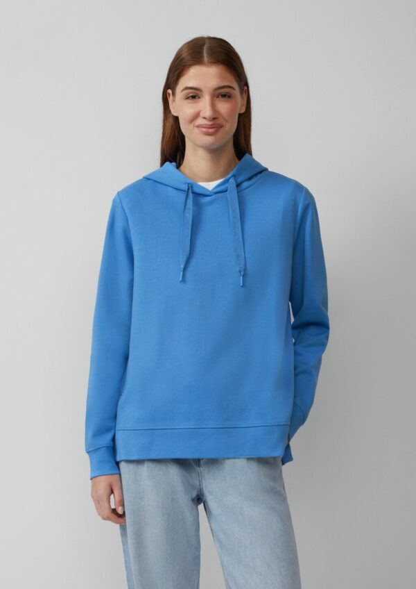Weiches Kapuzensweatshirt mit seitlichen Schlitzen