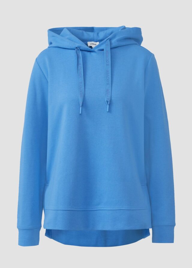 Weiches Kapuzensweatshirt mit seitlichen Schlitzen