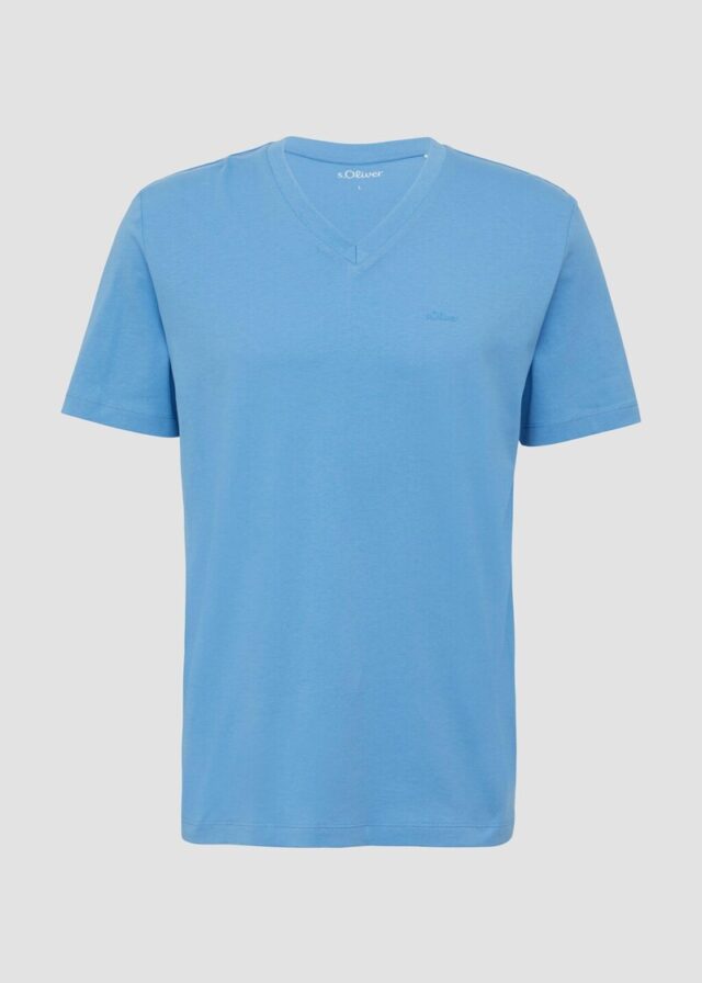 Baumwoll-T-Shirt mit Logo-Print