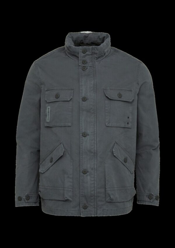 Jacke im Utility-Stil mit Kapuze im Kragen