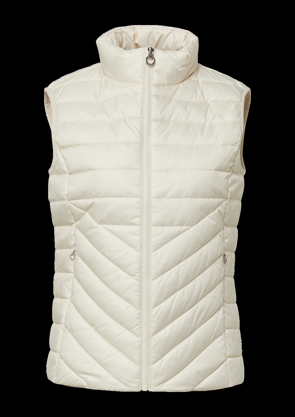 Leichte Steppweste mit Stehkragen und Packfunktion