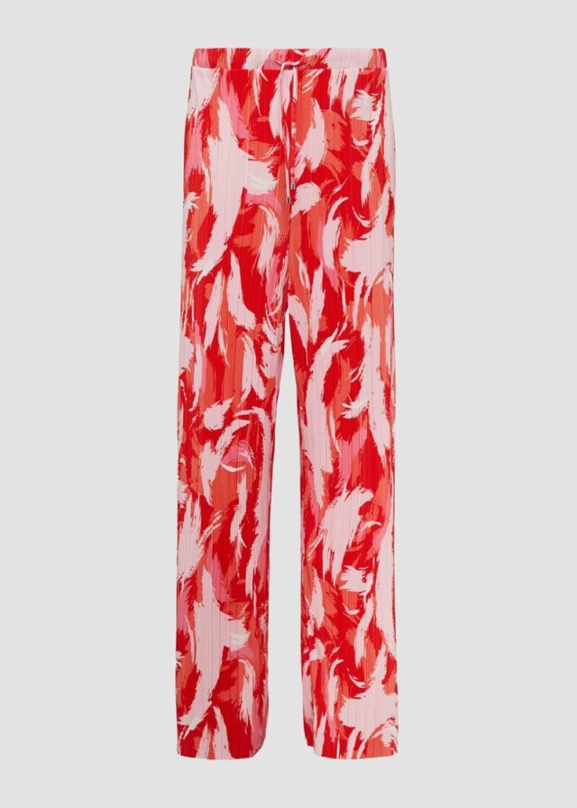 Plissierte Wide-Leg-Hose im Relaxed Fit