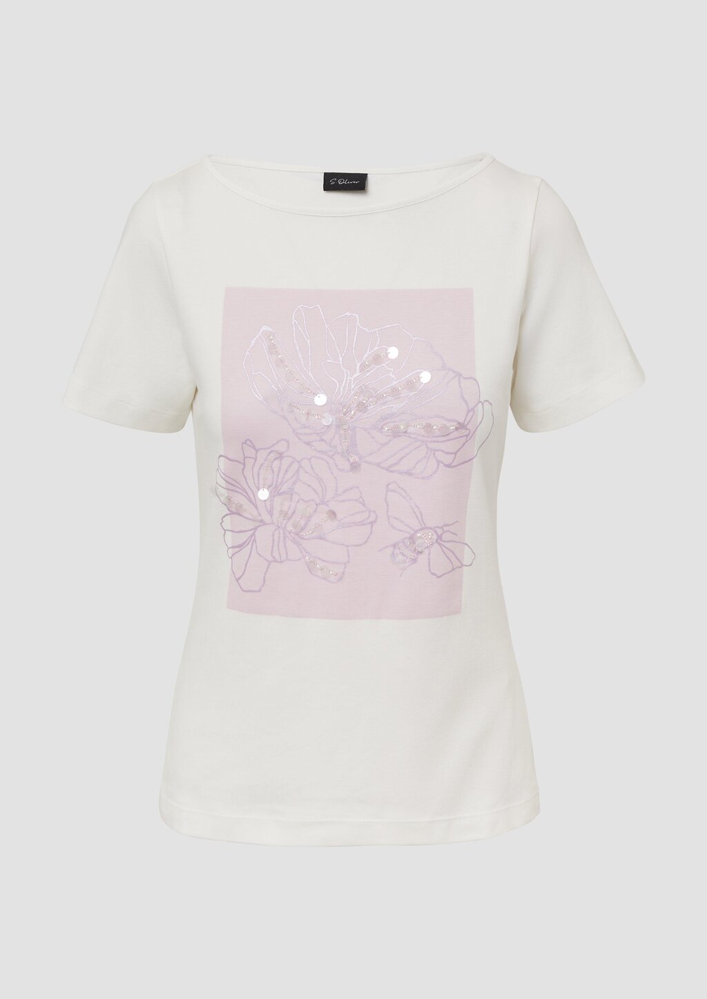 Baumwoll-T-Shirt mit Artwork