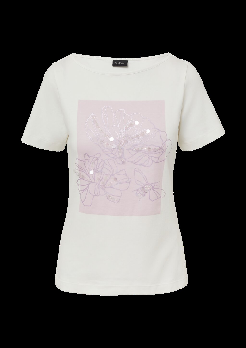 Baumwoll-T-Shirt mit Artwork