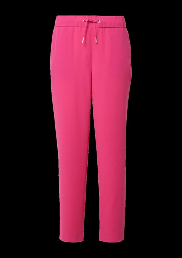 Jogpants aus Crêpe mit Elastikbund und Tunnelzug