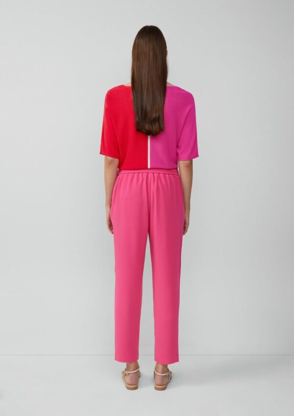 Jogpants aus Crêpe mit Elastikbund und Tunnelzug