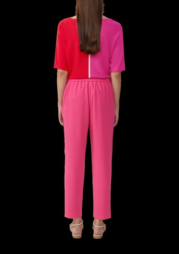 Jogpants aus Crêpe mit Elastikbund und Tunnelzug