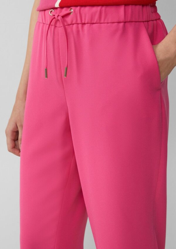 Jogpants aus Crêpe mit Elastikbund und Tunnelzug