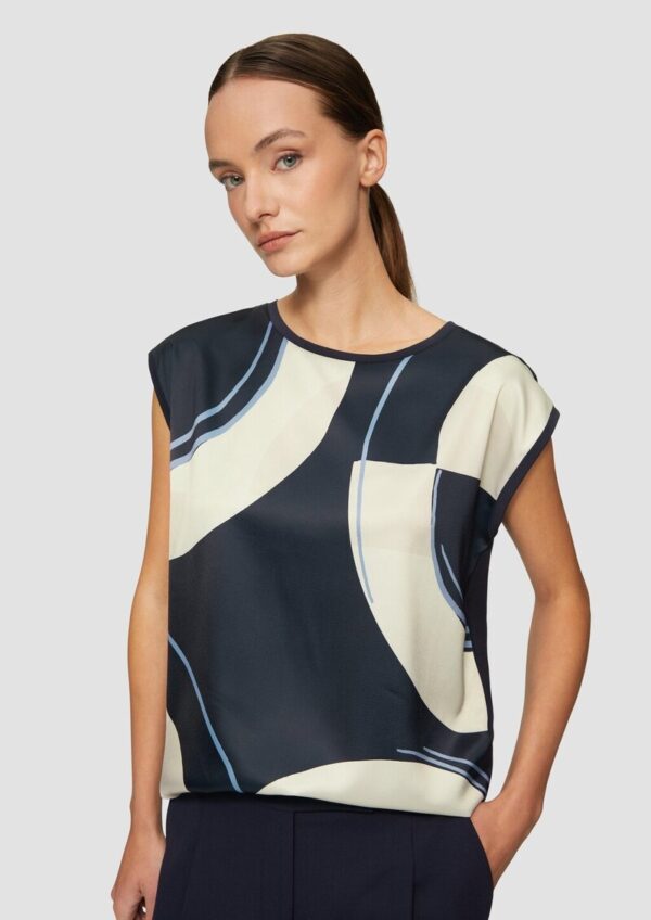 Ärmelloses Shirt im Fabricmix