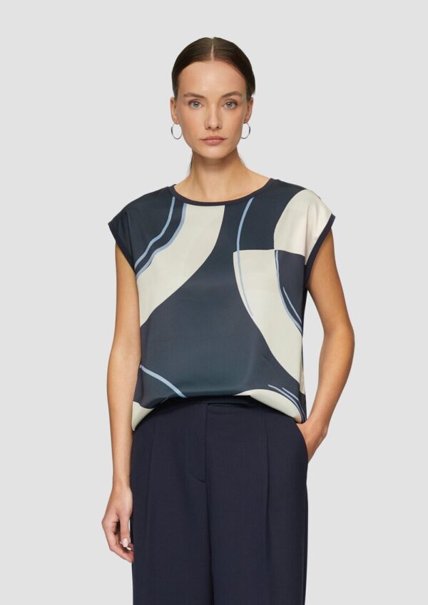 Ärmelloses Shirt im Fabricmix