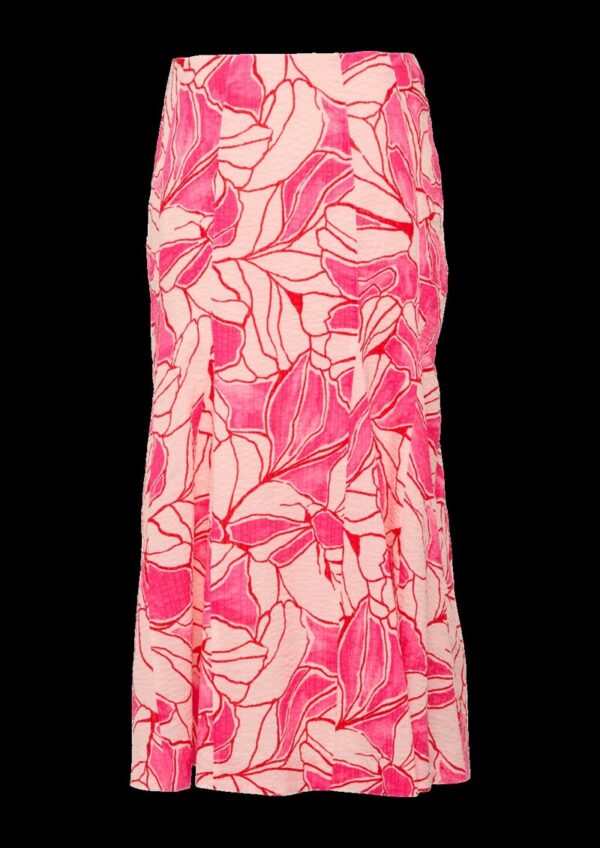 Femininer Bahnen-Rock aus Baumwolle mit All-over-Print