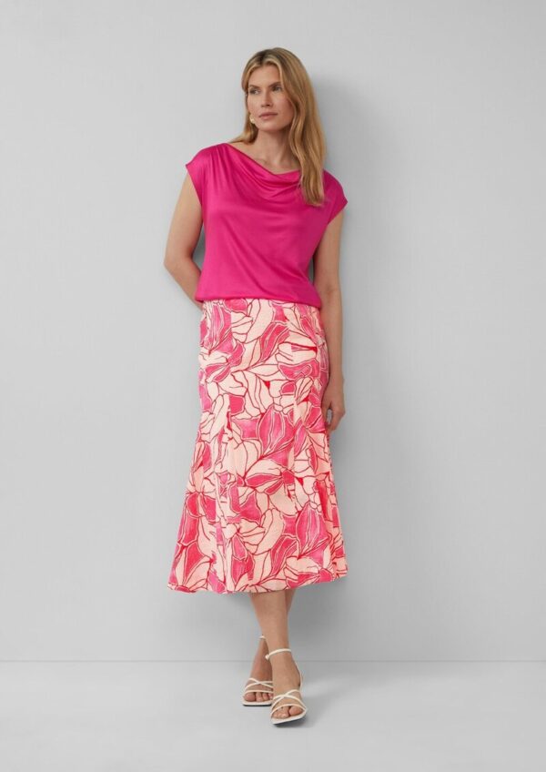 Femininer Bahnen-Rock aus Baumwolle mit All-over-Print