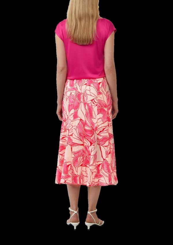 Femininer Bahnen-Rock aus Baumwolle mit All-over-Print