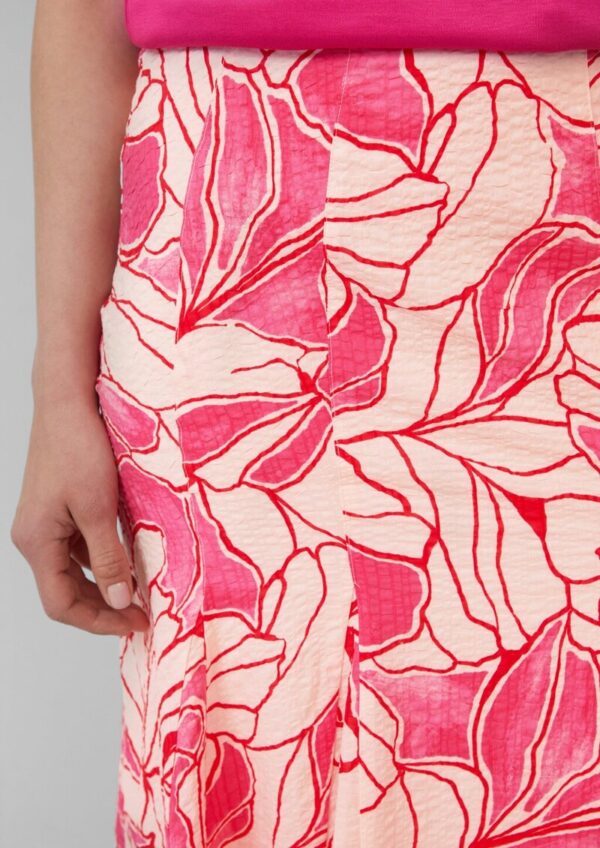 Femininer Bahnen-Rock aus Baumwolle mit All-over-Print