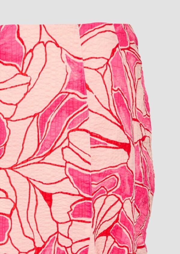 Femininer Bahnen-Rock aus Baumwolle mit All-over-Print