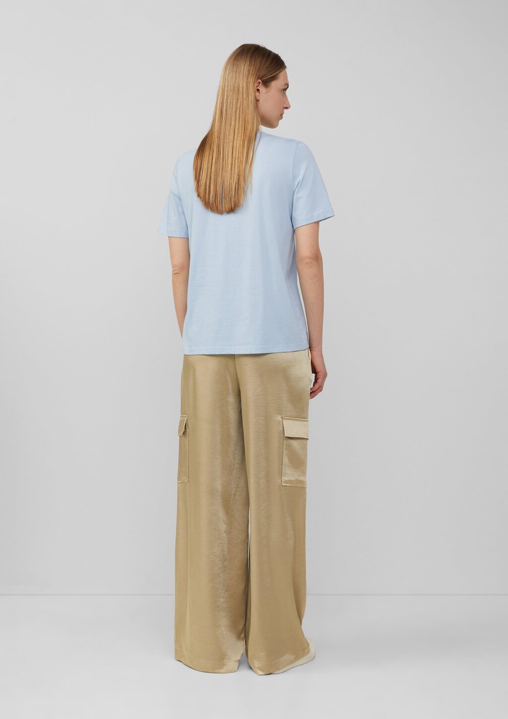 Jerseyshirt aus Baumwolle mit Stickerei