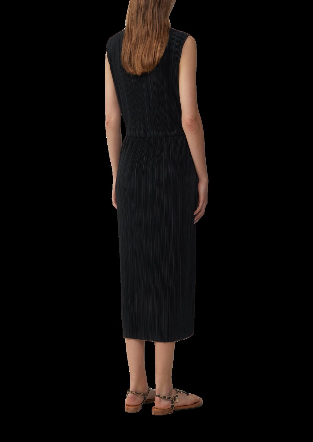 Gestreiftes Kleid im Relaxed Fit mit überschnittenen Schultern