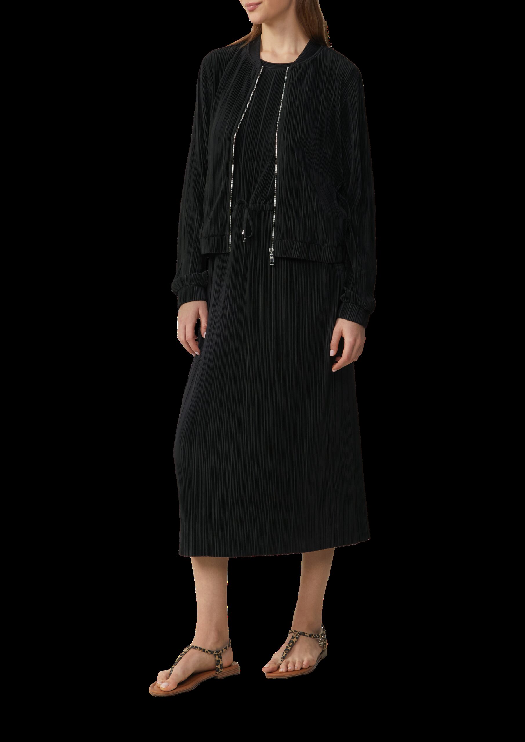 Gestreiftes Kleid im Relaxed Fit mit überschnittenen Schultern