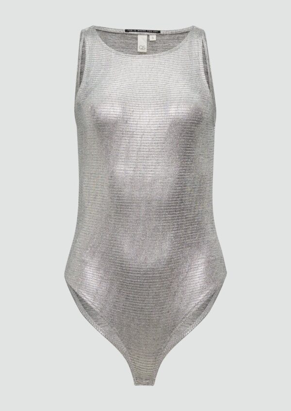 T-Shirt-Body in Metallic-Optik