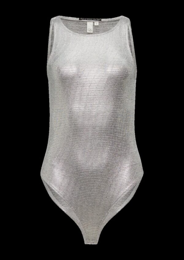 T-Shirt-Body in Metallic-Optik