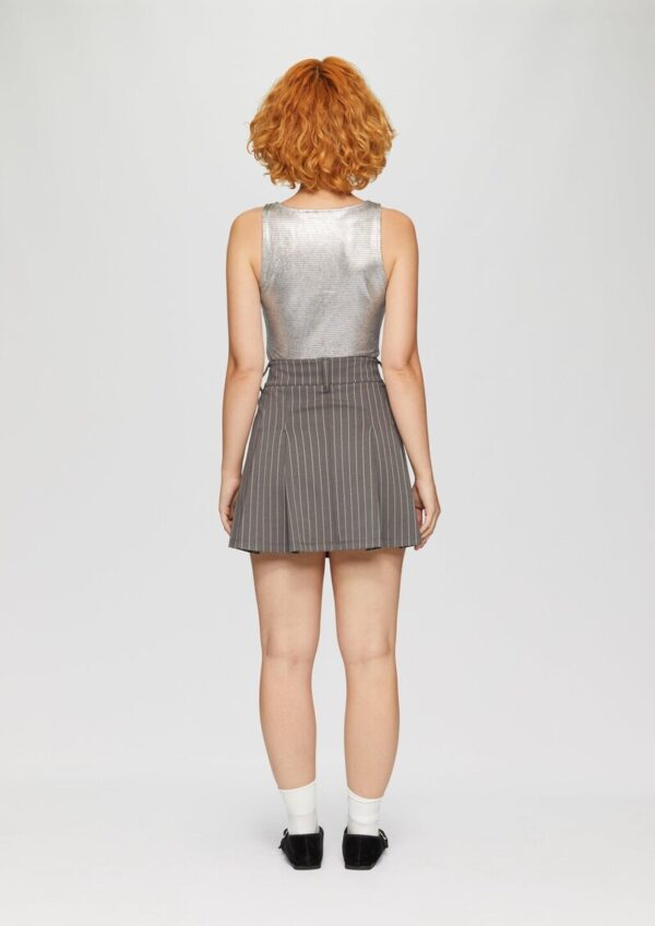 T-Shirt-Body in Metallic-Optik