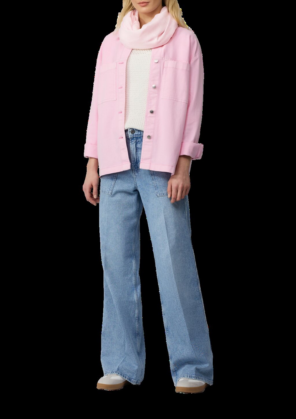 Einfarbiger Loop-Schal