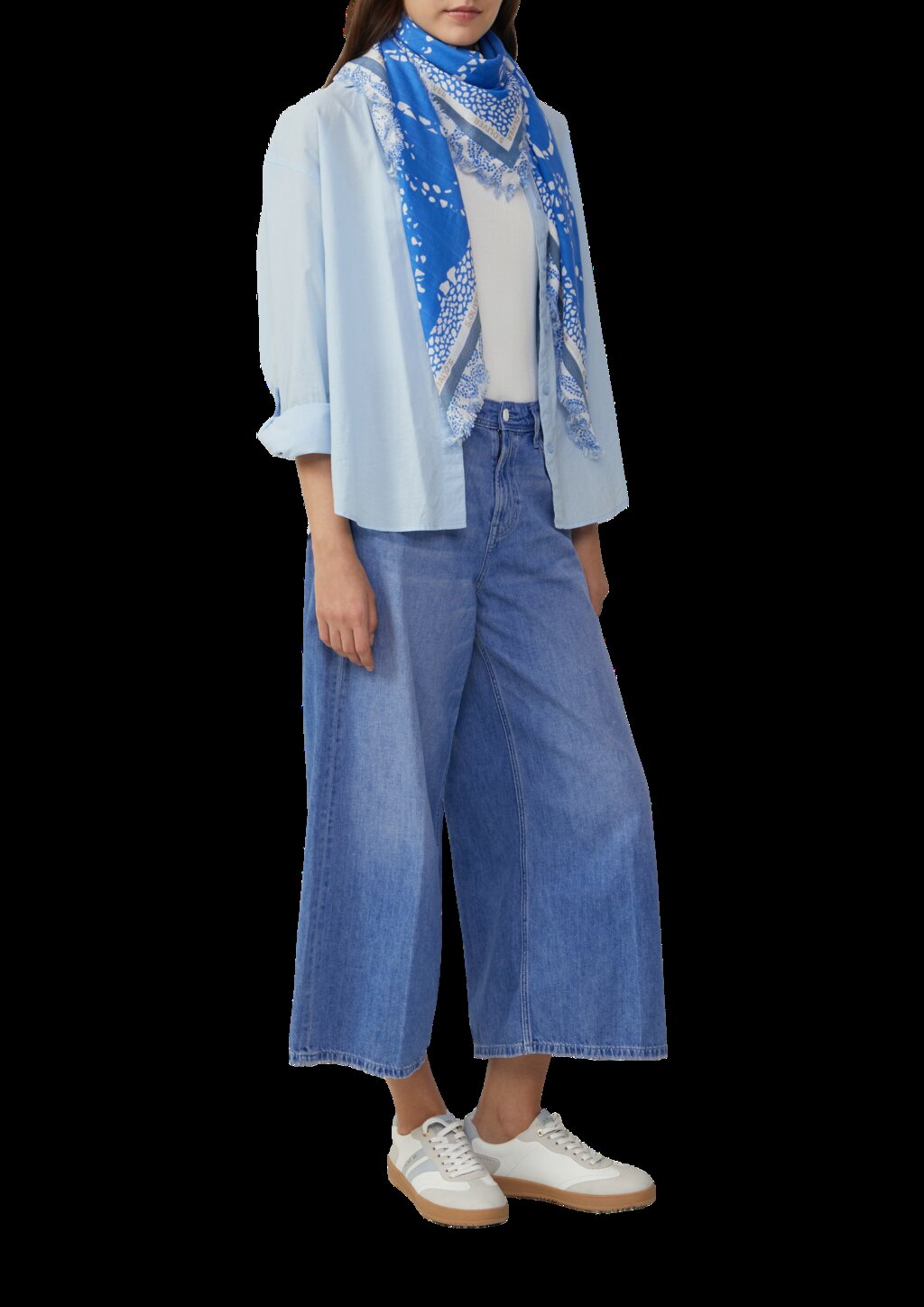 Schal aus Viskosemix mit Artwork