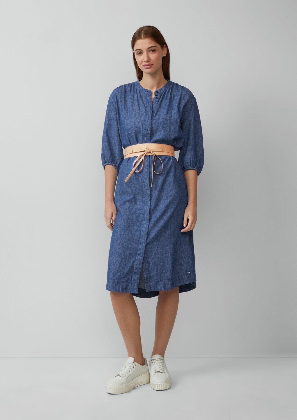 Gürtel aus Lederimitat mit Bindeband