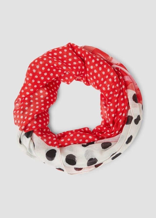 Gemusterter Snood mit Pünktchen