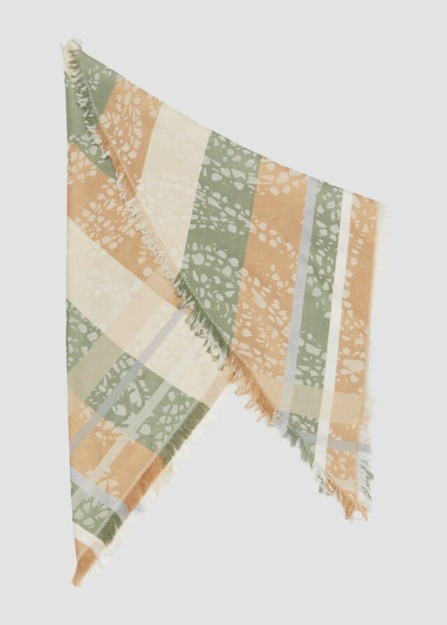 Jacquard-Schal mit abstraktem Paisleymuster