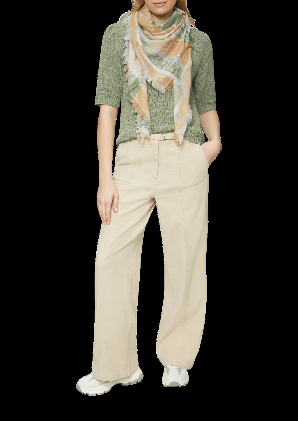 Jacquard-Schal mit abstraktem Paisleymuster