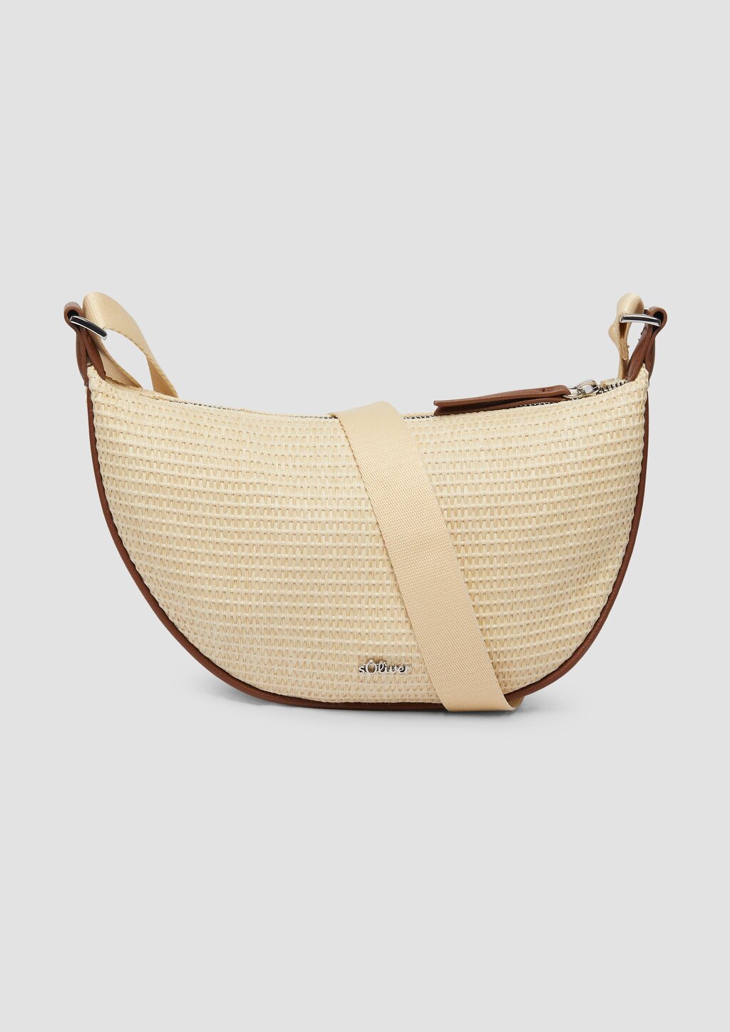 Halbmondtasche mit Twillfutter